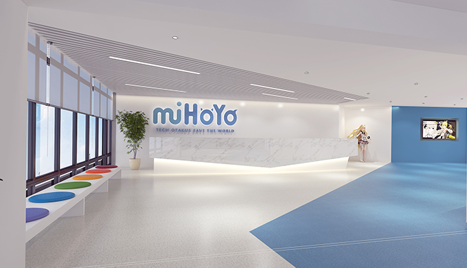 米哈游辦公室前廳裝修效果圖 米哈游辦公室前廳裝修效果圖