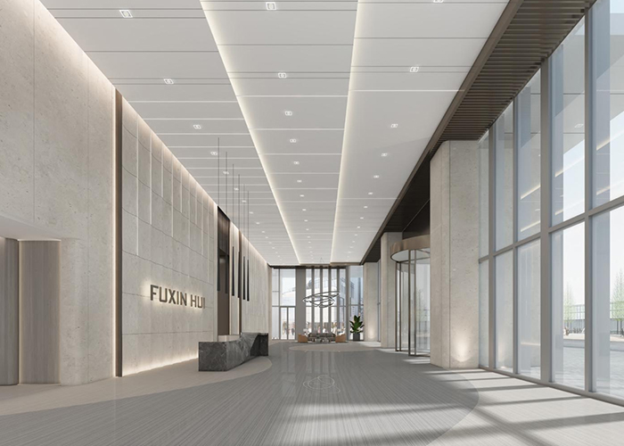 靜安福新匯1L大堂建筑裝修風格