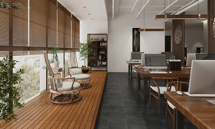 文化自信的企業名片，永不過時的新中式辦公室裝修風